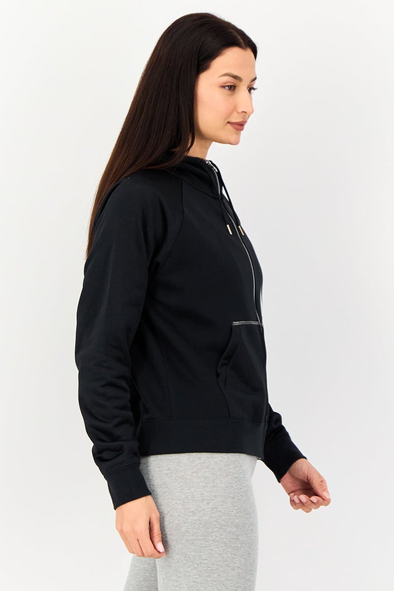 Nike Women Loose Fit Long Sleeve Outdoor Hoodie, Black - Image 3
